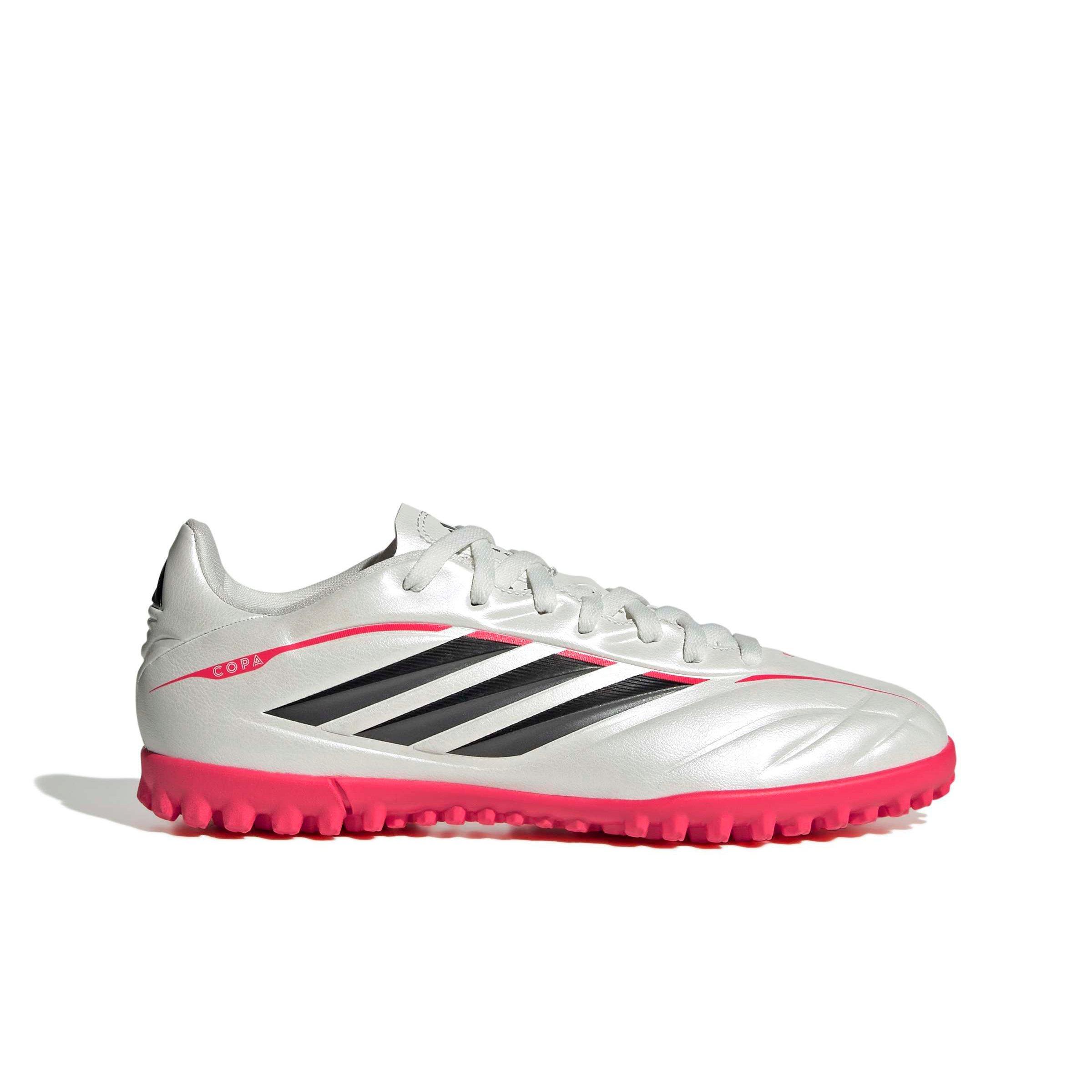 adidas Copa Pure IV Club Turf "Zero Metallic/Ftwr White/Lucid Red" Grade School Kids' Soccer Shoe - ZERO/BLACK/RED